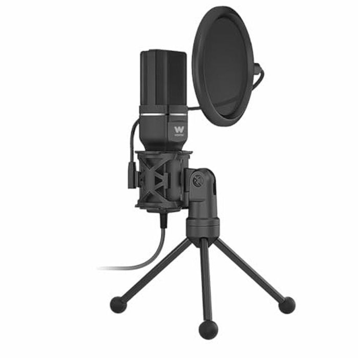 Cardioïde Microfoon met Statief - USB-aansluiting voor Streaming, YouTube, Skype, Twitch