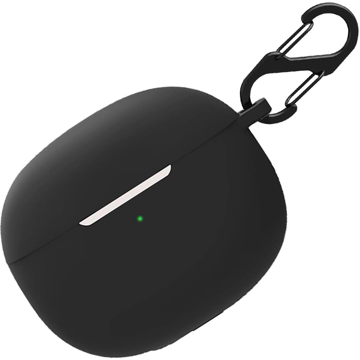 Silicone Case for Xiaomi Buds 3, Shockproof Protective Case and Skin Protective Case for Xiaomi Buds 3 with Keychain (Black)