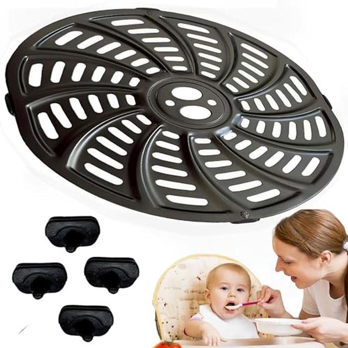 Air Fryer Accessoires - Ronde Grill Pan voor Verbeterde Kookervaring