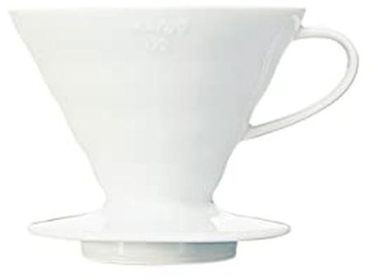 Koffiedruppelaar porselein wit maat 02 - Conische vorm voor optimale smaakextractie