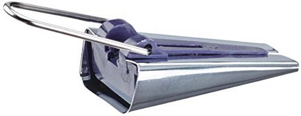Biaisbandmaker 25 mm, kunststof, zilver