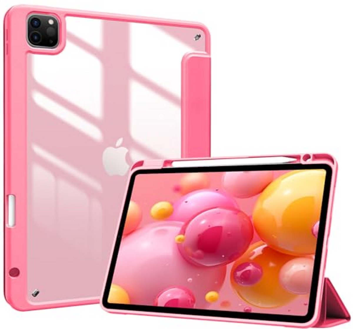 Shockproof Smart Case for iPad Pro 11 Inch with Pen Holder - Melon Pink