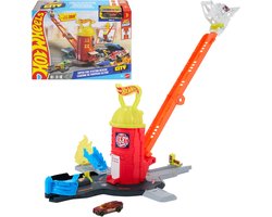 Hot Wheels City Superredding Brandweerkazerne speelset en speelgoedauto