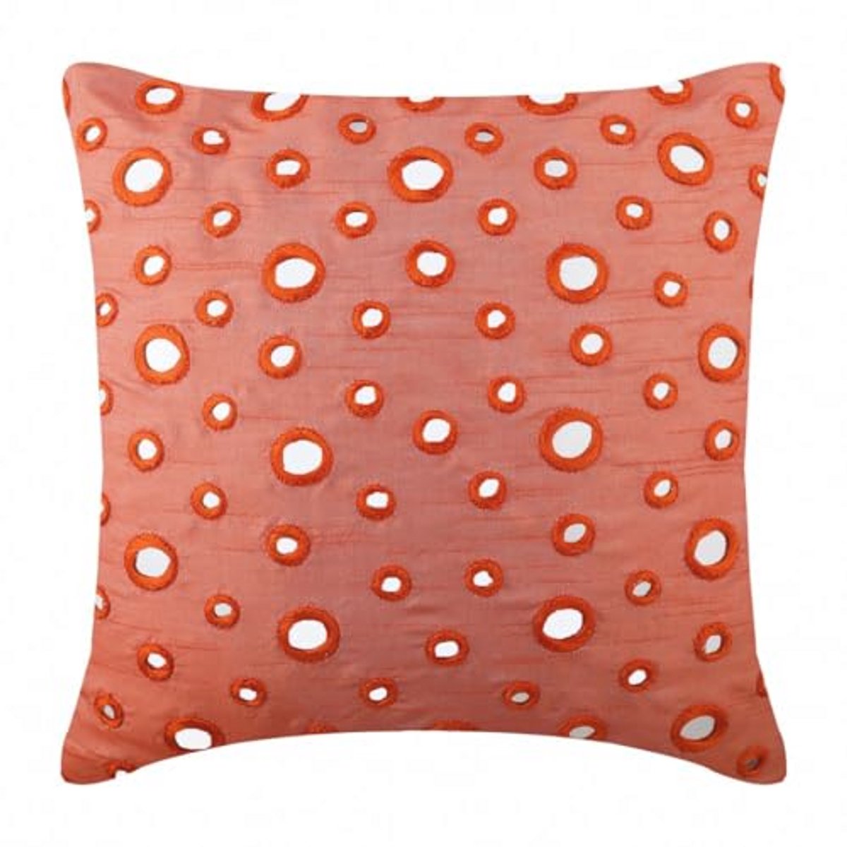 Decoratieve Kussensloop 30x30 cm met Spiegels en Stippen - Luxe Kunstzijde