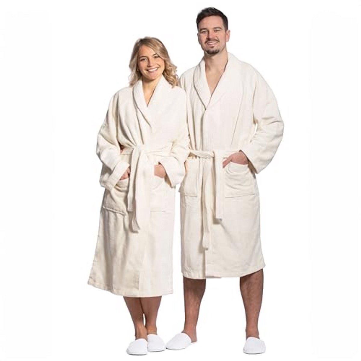 Knuffelzachte badjas voor dames en heren van katoen en bamboe - perfect voor sauna en thuis