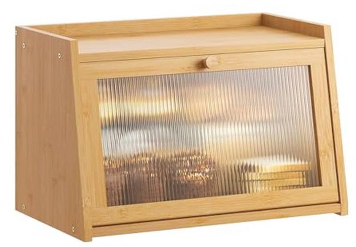 Grote brooddoos met acryldeur - Ruime en stijlvolle opbergoplossing voor brood