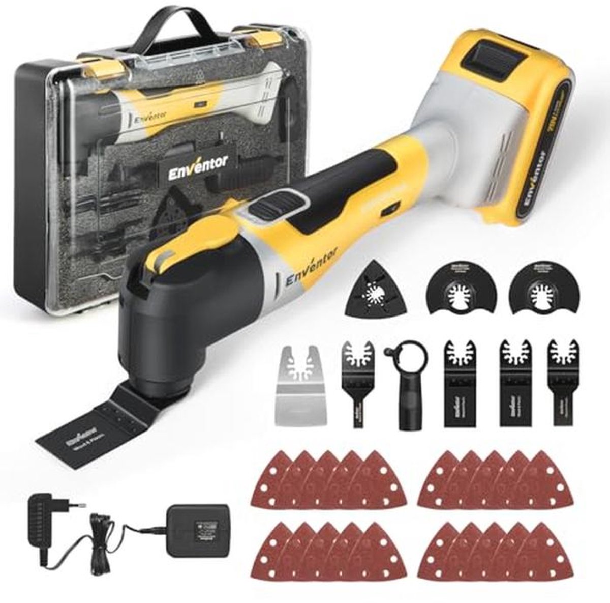 Multifunctioneel Accu Gereedschap met Borstelloze Motor en 28 Accessoires - Draadloos en Handzaam