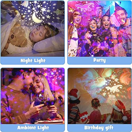 Dinosaurus Nachtlampje Projector voor Kinderen van 1-10 Jaar - Educatief Speelgoed en Cadeau voor Jongens van Merkloos — afbeelding 2