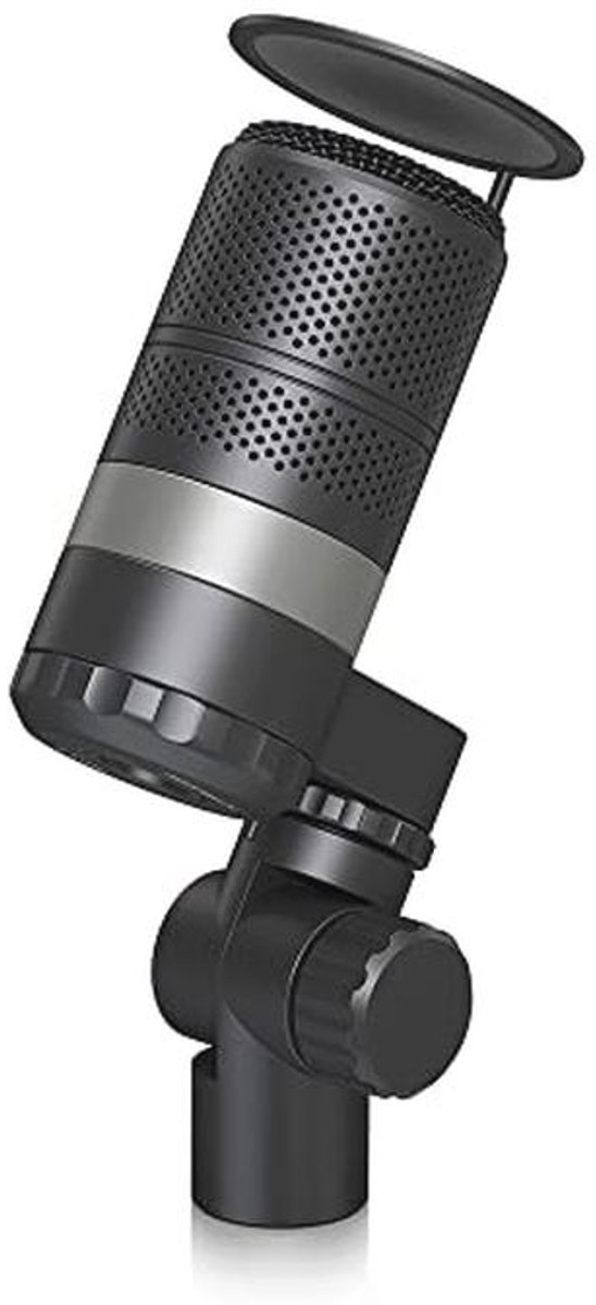 Dynamische uitzendmicrofoon met geïntegreerd popfilter en verstelbare hoogte