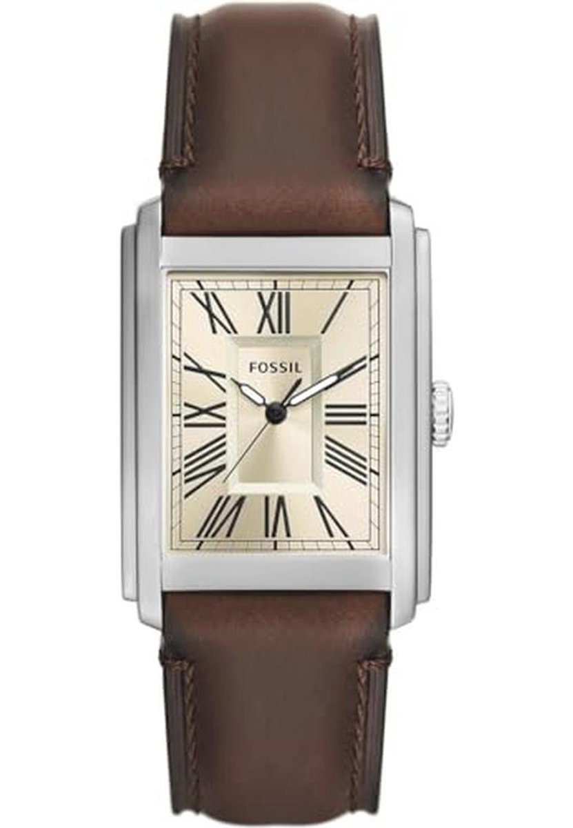 Herenhorloge Quartz met Leren Band - 30mm Kastmaat