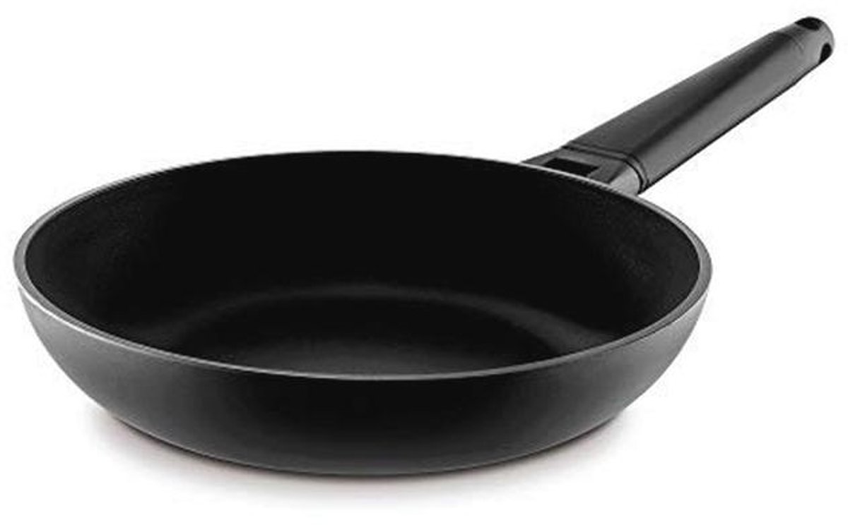 Kookpan met Afneembare Handgreep - 20 cm, Gietaluminium, Zwart