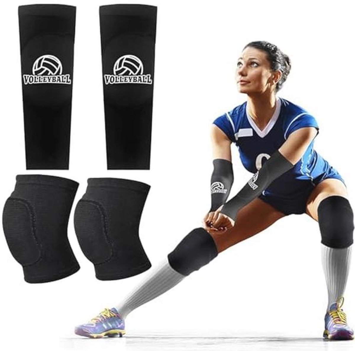 Knie- en Armbeschermers voor Volleybal - Anti-botsing Sportaccessoires