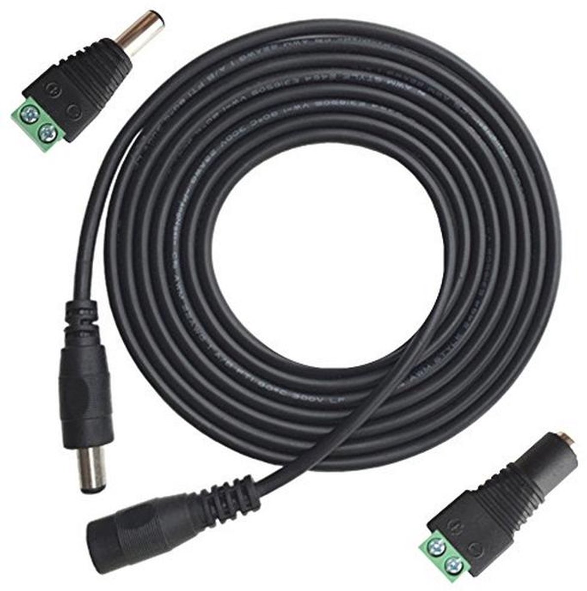 10m DC 12V verlengkabel met 2,1 mm stekkers - Ideaal voor LED-verlichting & meer