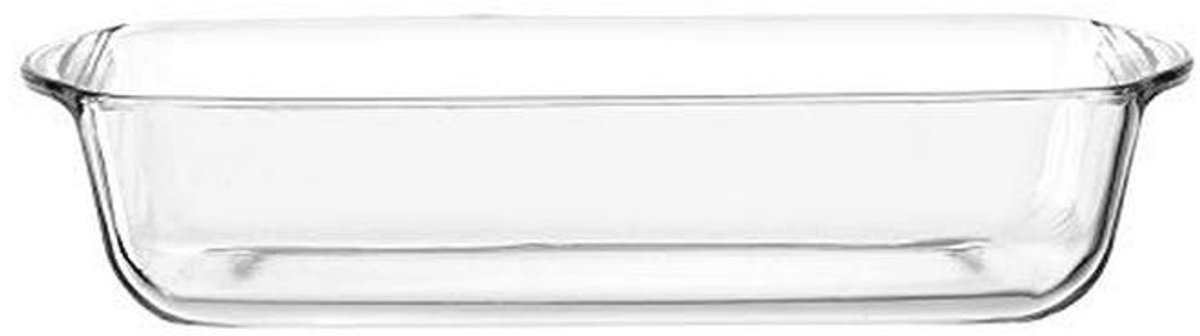 Ovenschaal 33x19 cm - Vaatwasmachinebestendig Helder Glas, 2,6L