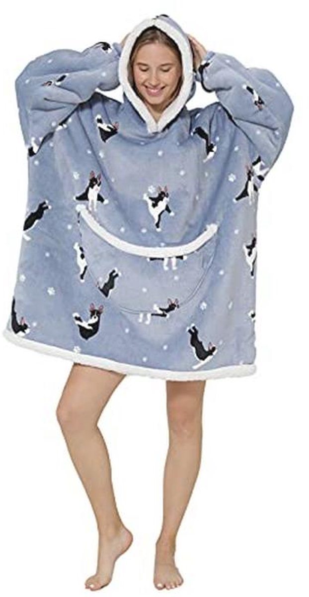 Comfortabele Oversized Deken Hoodie voor Volwassen Unisex
