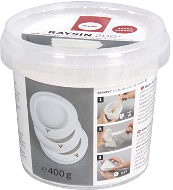 Gietpoeder voor decoratieve elementen – luchthardend, reukloos, 400 g