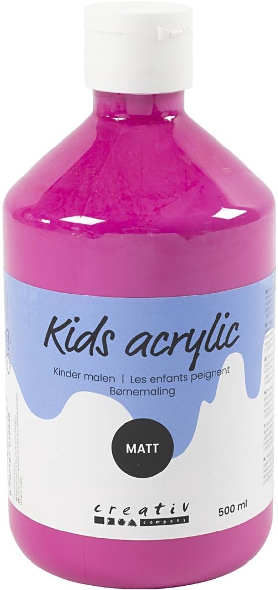 A-Color acrylverf, 500 ml, roze
