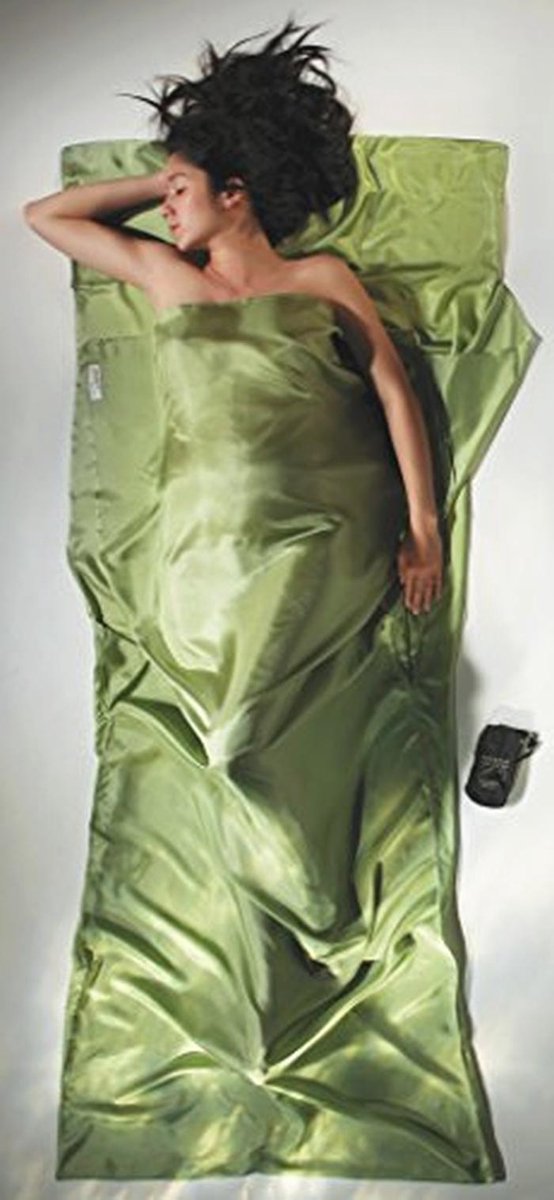 Cocoon Anti-muggen zijden slaapzak Insect Shield Line Travelsheet - Silk, 210 x 86 cm, Vine Green van Cocoon — afbeelding 3