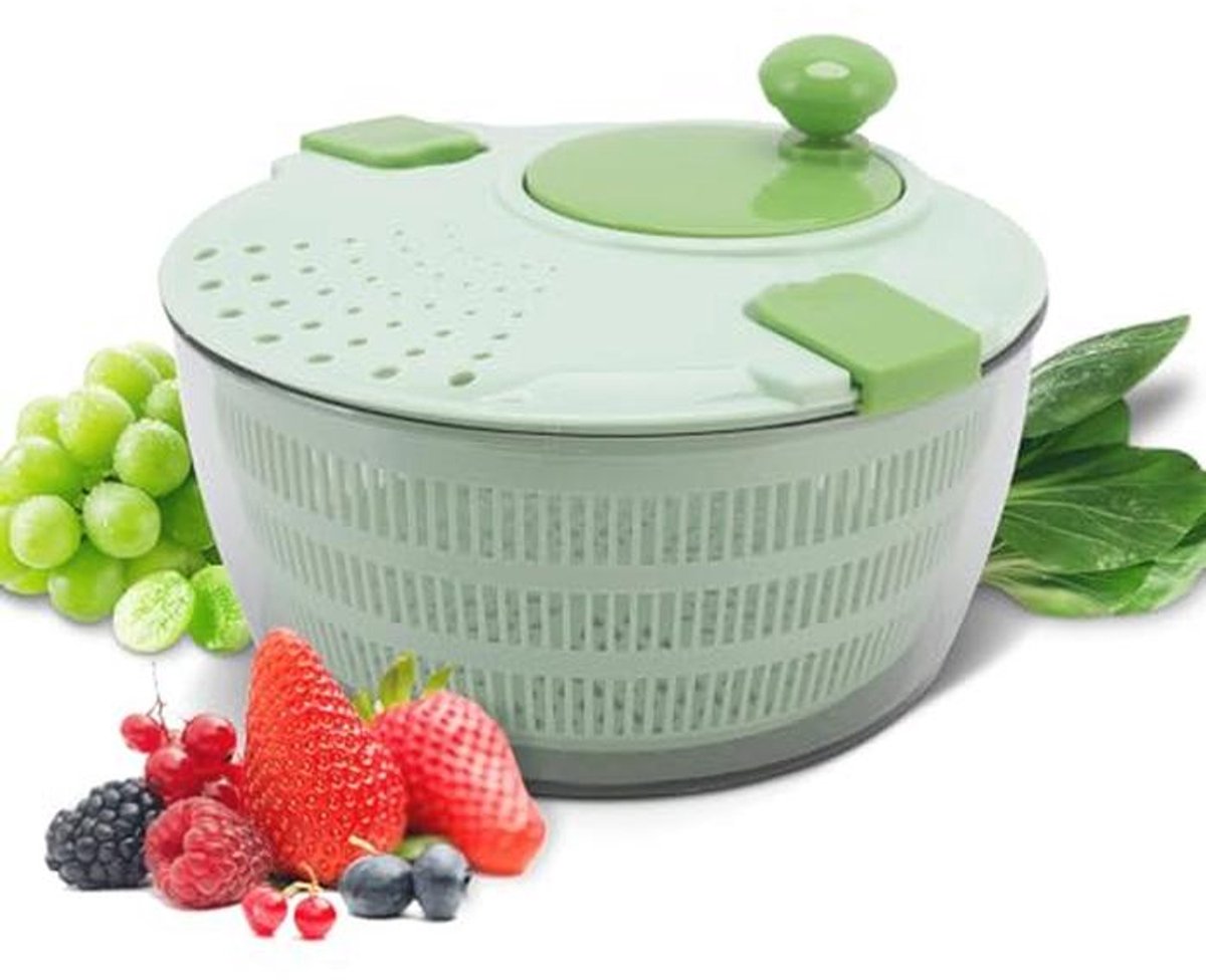 Multifunctionele Salade Spinner 4L - Groenten en Fruit Droger voor Thuis Keuken