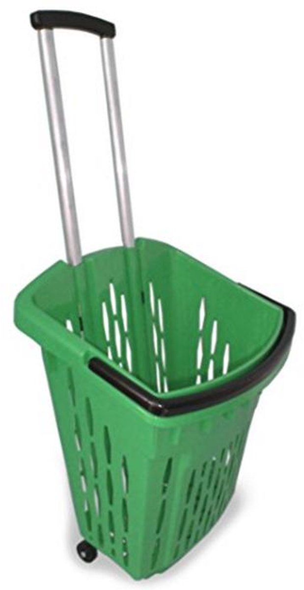 Winkeltrolley Met Wielen 40 Liter Boodschappenmand Voor Winkelen