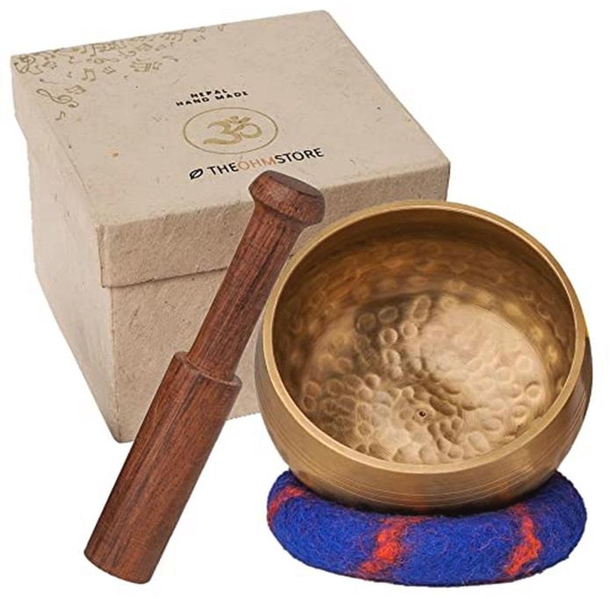 Handgemaakte meditatie klankschaal set van Nepal - 3,5 inch voor mindfulness en genezing