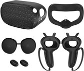 Geschikt voor Van toepassing opMeta/Oculus Quest 2Siliconen beschermhoesje, set van vijf stuksVRAccessoires: handgreepafdekking, hoofdeenheidafdekking-zwart