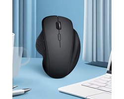 Draadloze Bluetooth-muis, universeel voor gamen, kantoorgebruik, computers, mobiele telefoons en tablets (zwart)