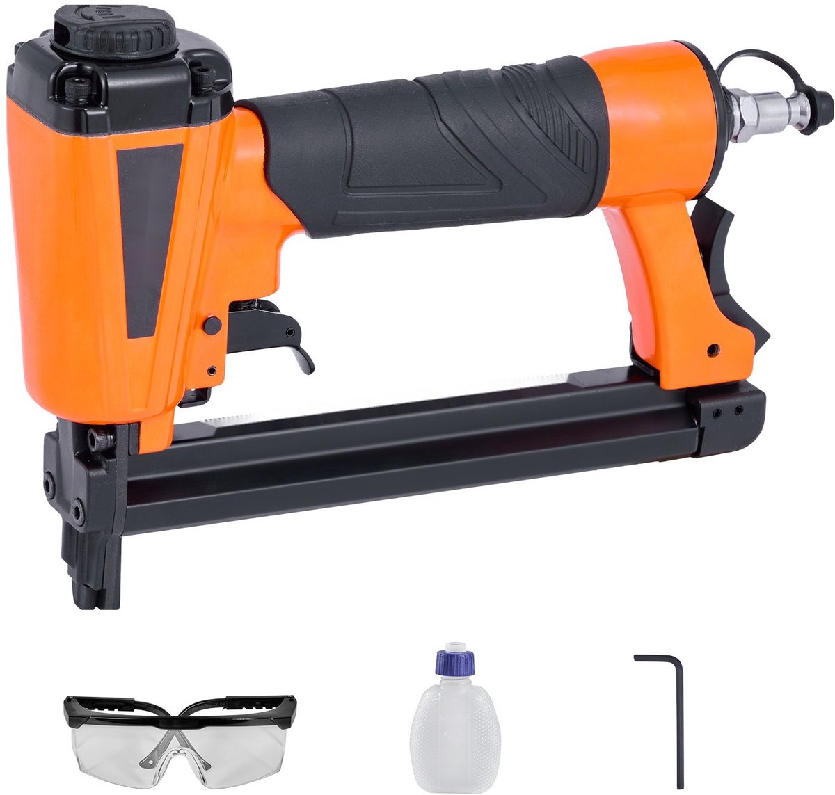 Pneumatische niettacker - T50 nietpistool - Kroon 10,8 mm - Nieten 4–16 mm - Werkdruk 70–110 PSI - Voor houtbewerking & stoffering - Textiel & doe-het-zelf