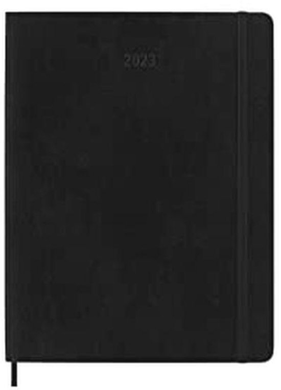 Foto: Xl wekelijkse planner 12 maanden zwart soft cover