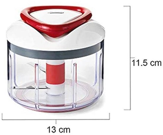 Handmatige Keukenmachine - Voedselhakker en Groentesnijder - Vaatwasserbestendig - Compact Ontwerp met 5 Jaar Garantie — afbeelding 5