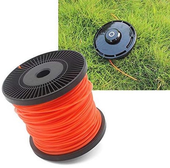 Trimmer Draad - Maaidraad Nylon - Onkruid Verwijderen - 5-Zijdig Geslepen - 2.8mm x 100m - Rood — afbeelding 5