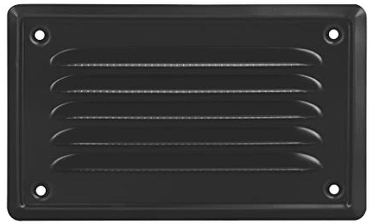 Ventilatiegrille 16.5 x 10 cm met Insectenbescherming - Wandventilatie voor Kachels