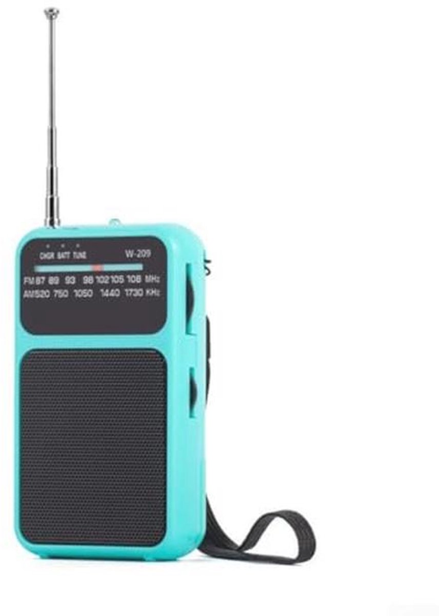 Draagbare FM/AM Radio met Hoofdtelefoonaansluiting - Compact en Lichtgewicht voor Thuis en Reizen
