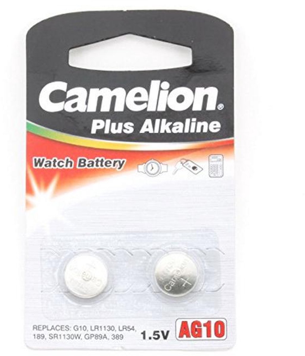 Alkaline AG10 Knoopcel 1,5V - 2 Stuks