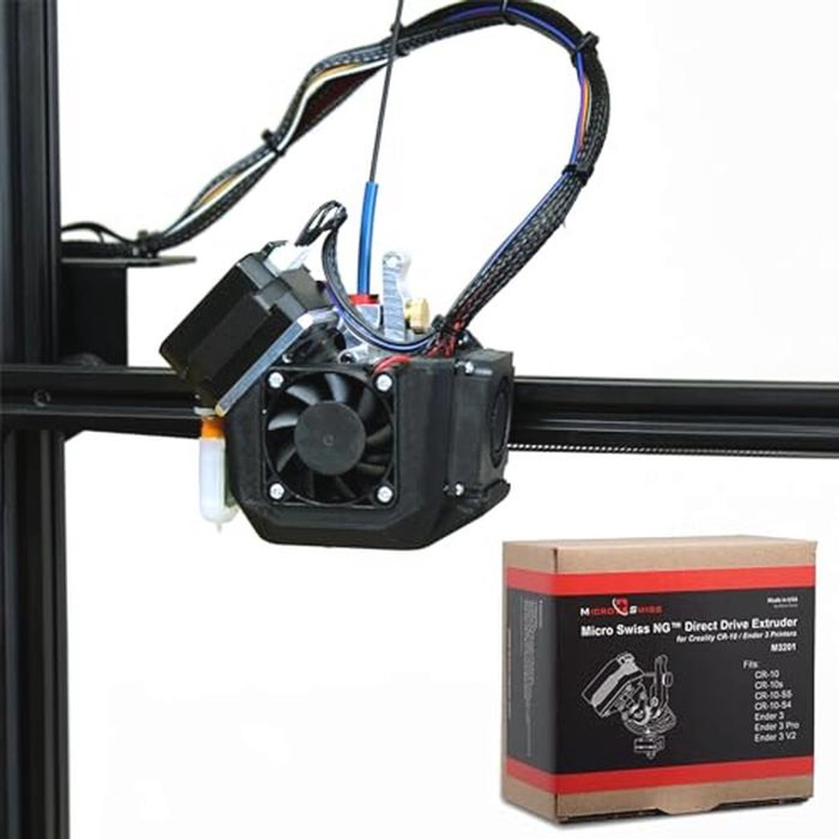 Direct Drive Extruder voor 3D-printers zoals CR-10 en Ender 3