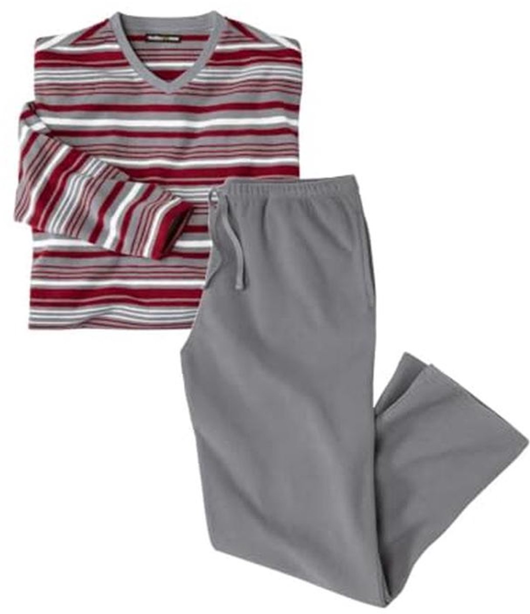 Microfleece Pyjama voor Heren in UK-maten S tot 4XL