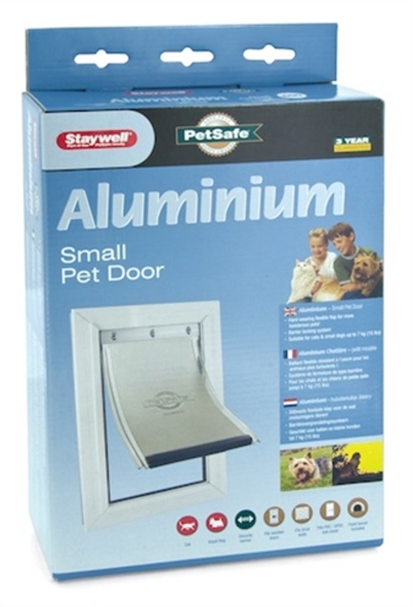 Bol.com Petsafe 600 Kattenluik Aluminium - Wit aanbieding