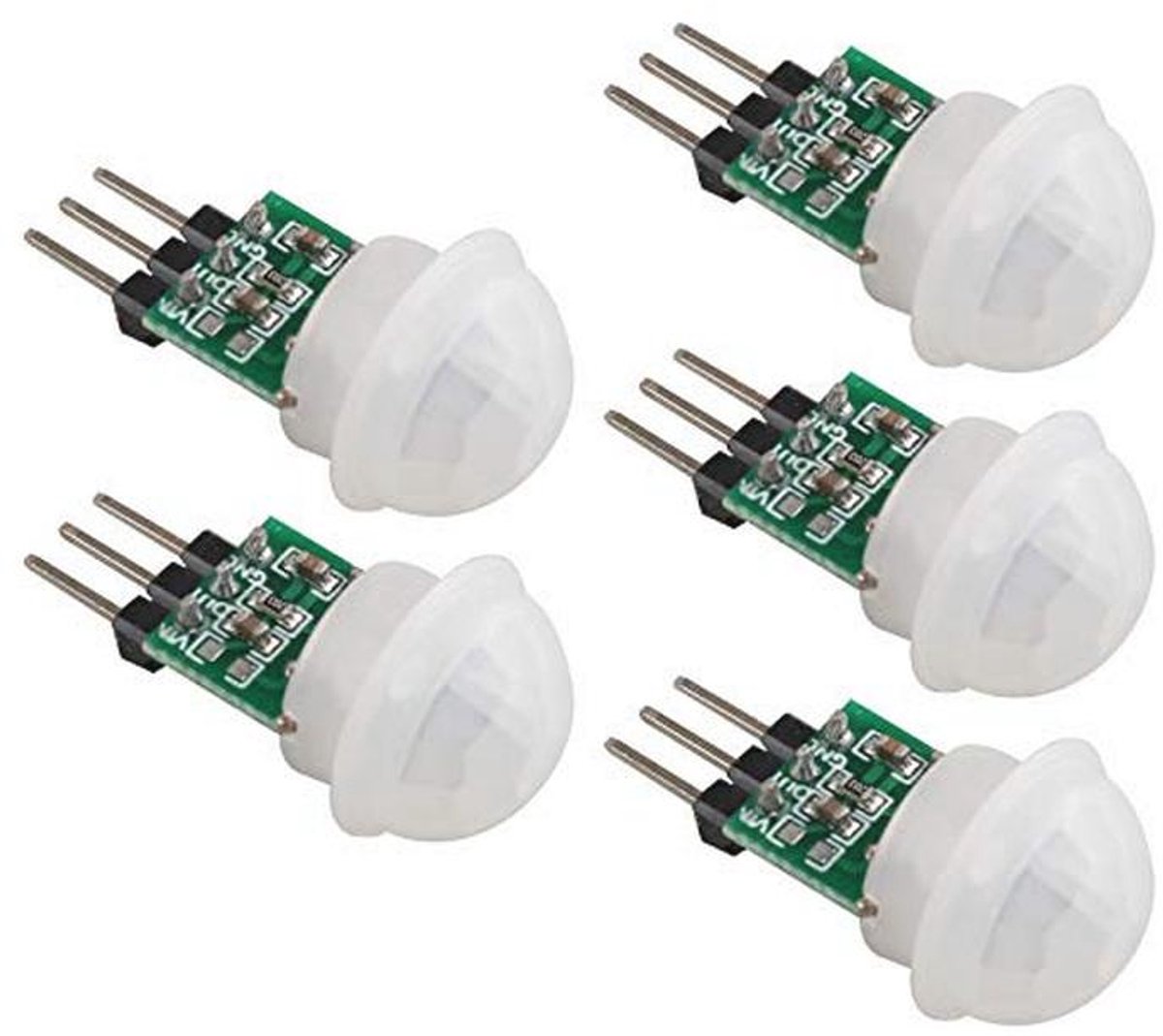 5 Stuks Mini PIR Bewegingssensor Module voor Menselijke Inductie - Automatische Infrarood Detector