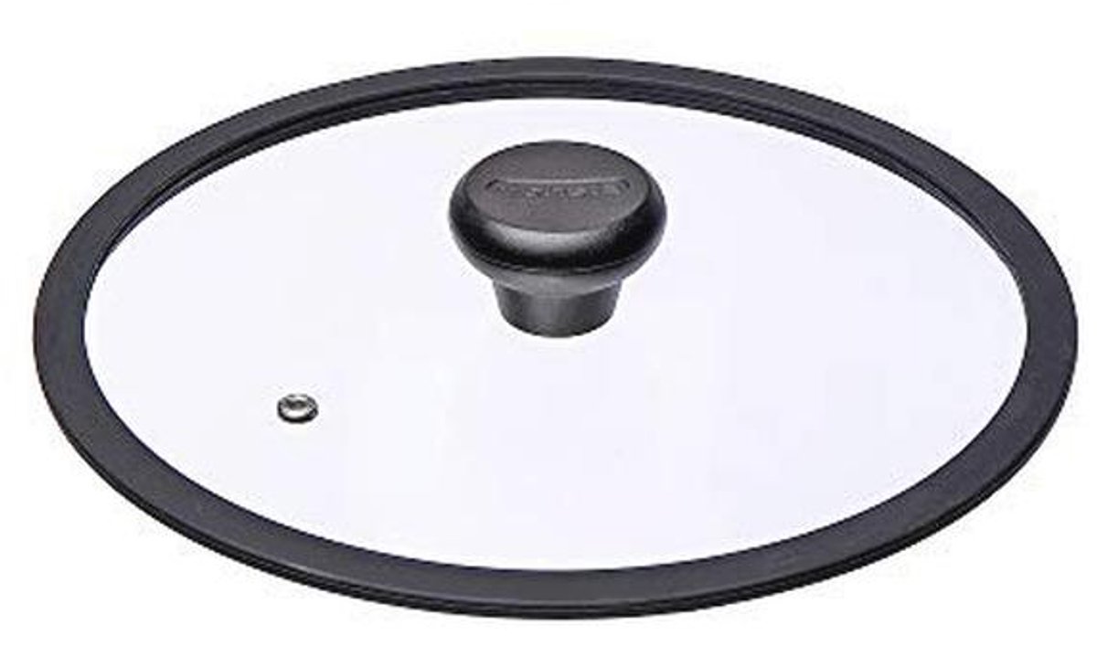 Glazen deksel met siliconen rand - 24 cm