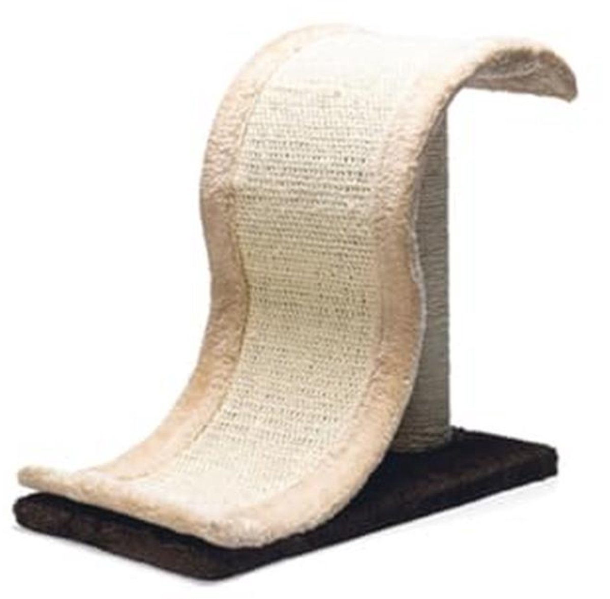 Compacte krabpaal voor katten - 50 cm hoog, bruin-beige