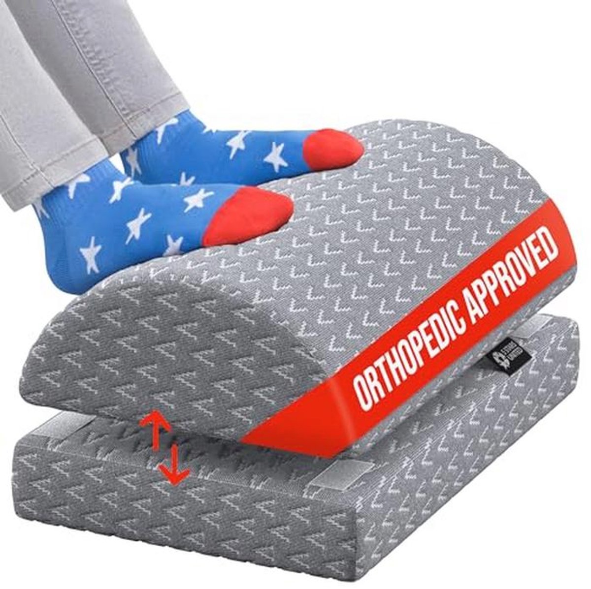 Verstelbare Ergonomische Voetsteun voor Onder Bureau - Ademend en Antislip Ontwerp