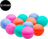 Purepeak Waterballonnen Zelfsluitend 12 Stuks - Herbruikbare Waterbalonnen zonder Magneten - Blauw, Roze, Oranje, Groen