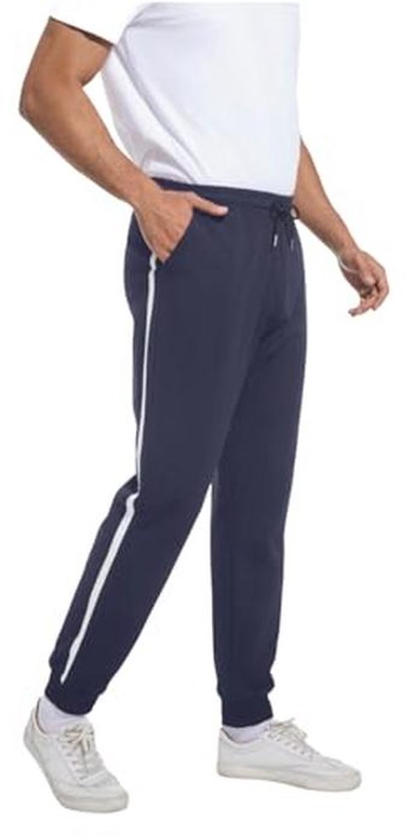 Comfortabele katoenen joggingbroek voor heren - lange sportbroek voor elke gelegenheid