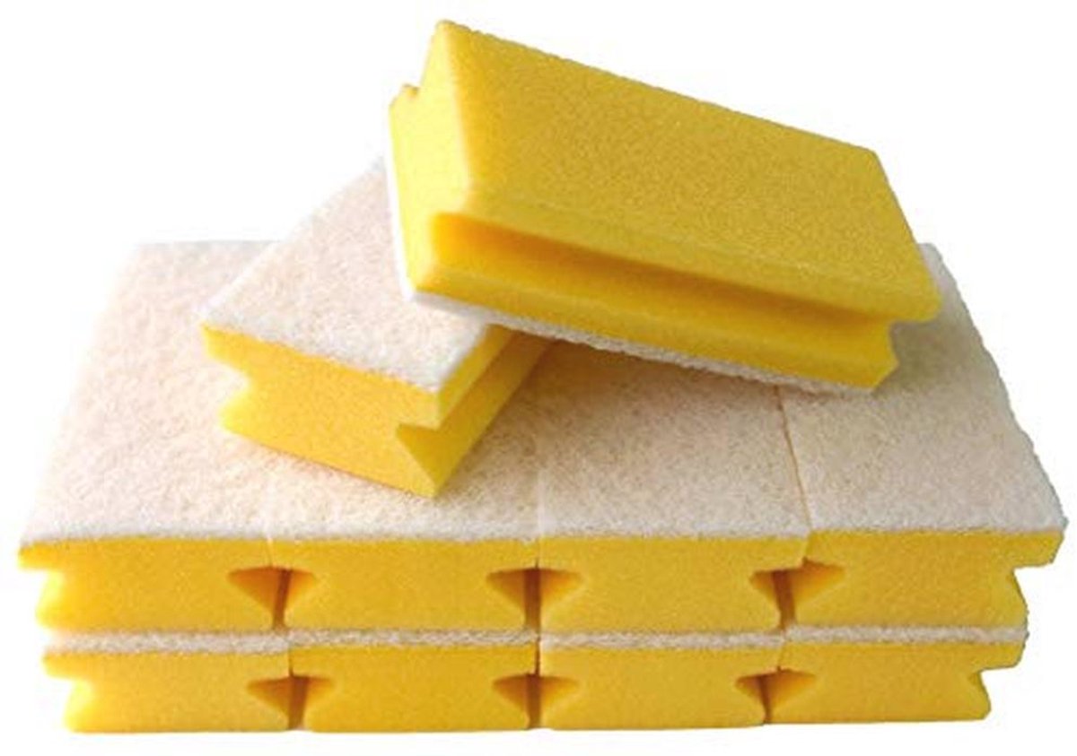 Krasvrije schoonmaakspons - 10 stuks, wasbaar, multifunctioneel, 15x7x4cm
