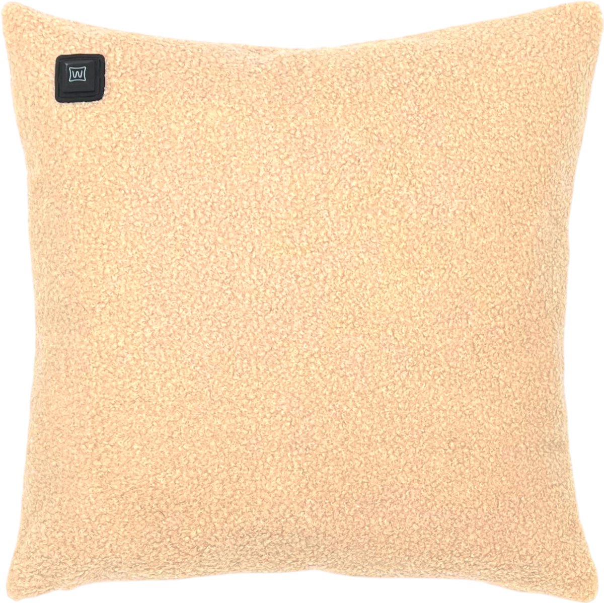 Warmpi® Teddy Warmtekussen – Beige – Draadloos & Netstroom – Incl. powerbank (10.000mAh) + geïntegreerde 2,5m Kabel – 3 Warmtestanden tot +/- 60°C – Infrarood verwarmd kussen