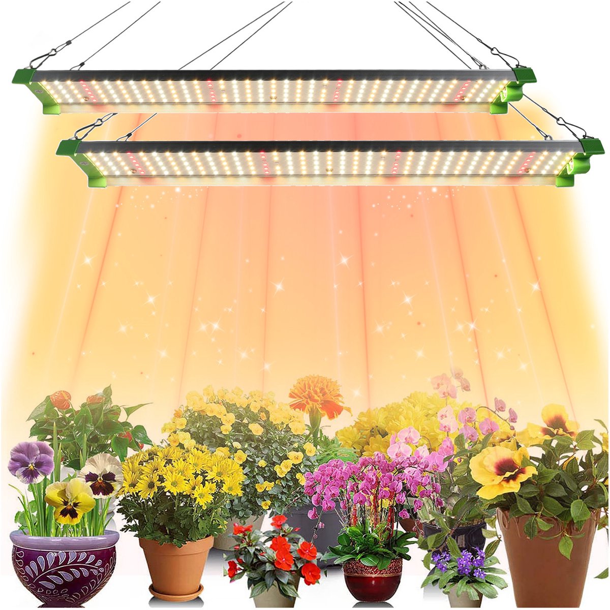 MUPOO 226 LED Full spectrum Groeilamp - Bloeilamp - Kweeklamp - Zonlicht - Dimmen 3000K+5000K+660NM+395NM+730NM - voor Optimaal Groeilicht - Voor Alle Planten
