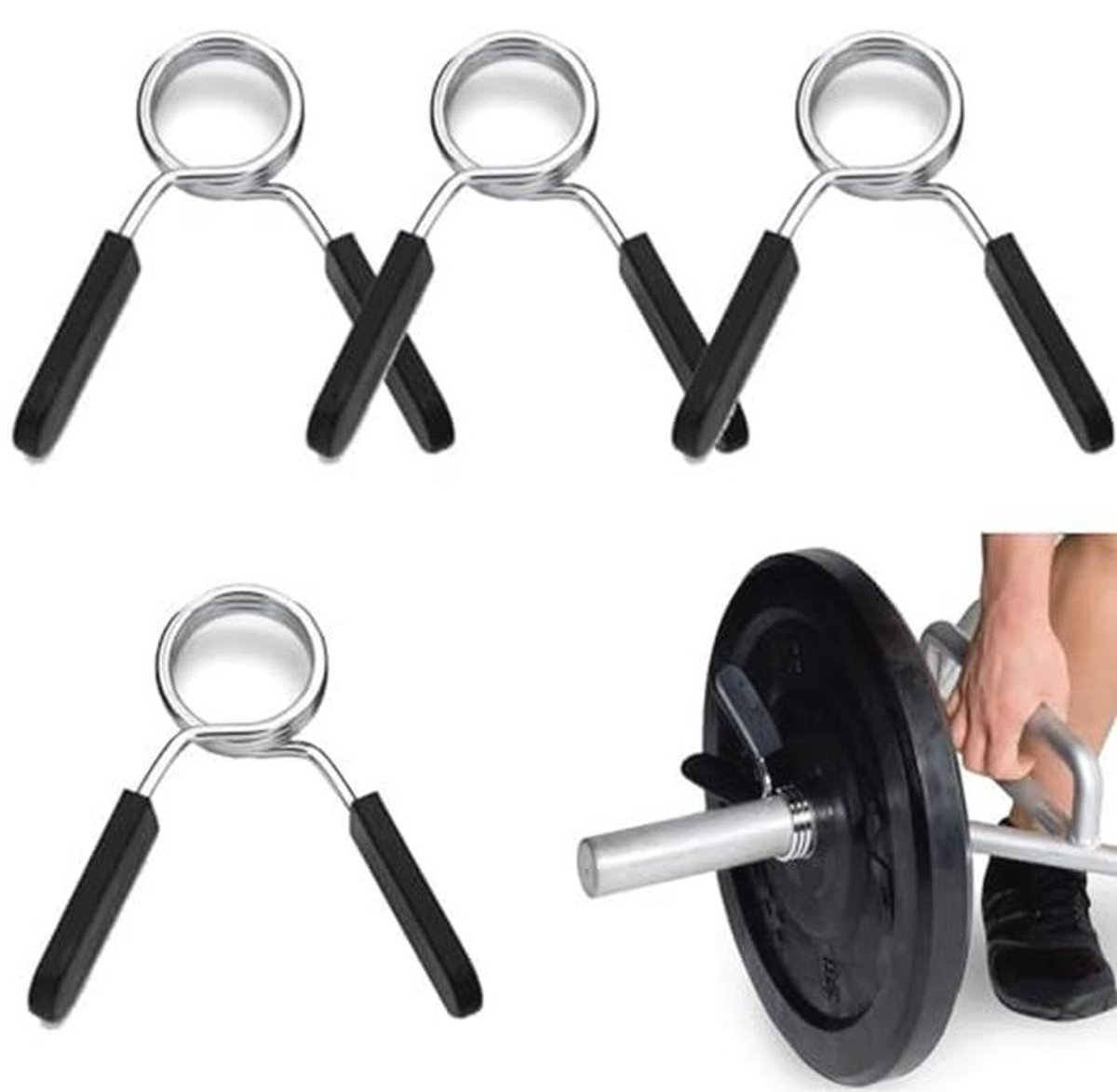 Halterklemmen voor Korte Halters - 4 Stuks van 28 mm