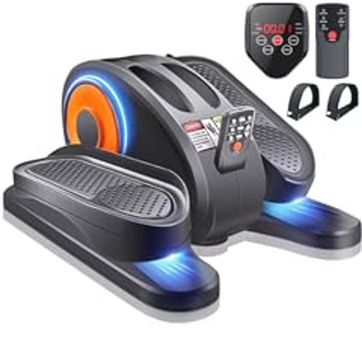 Onder Bureau Elliptische Trainer - Draagbare Been Trainer voor Ouderen met Afstandsbediening en LCD Scherm