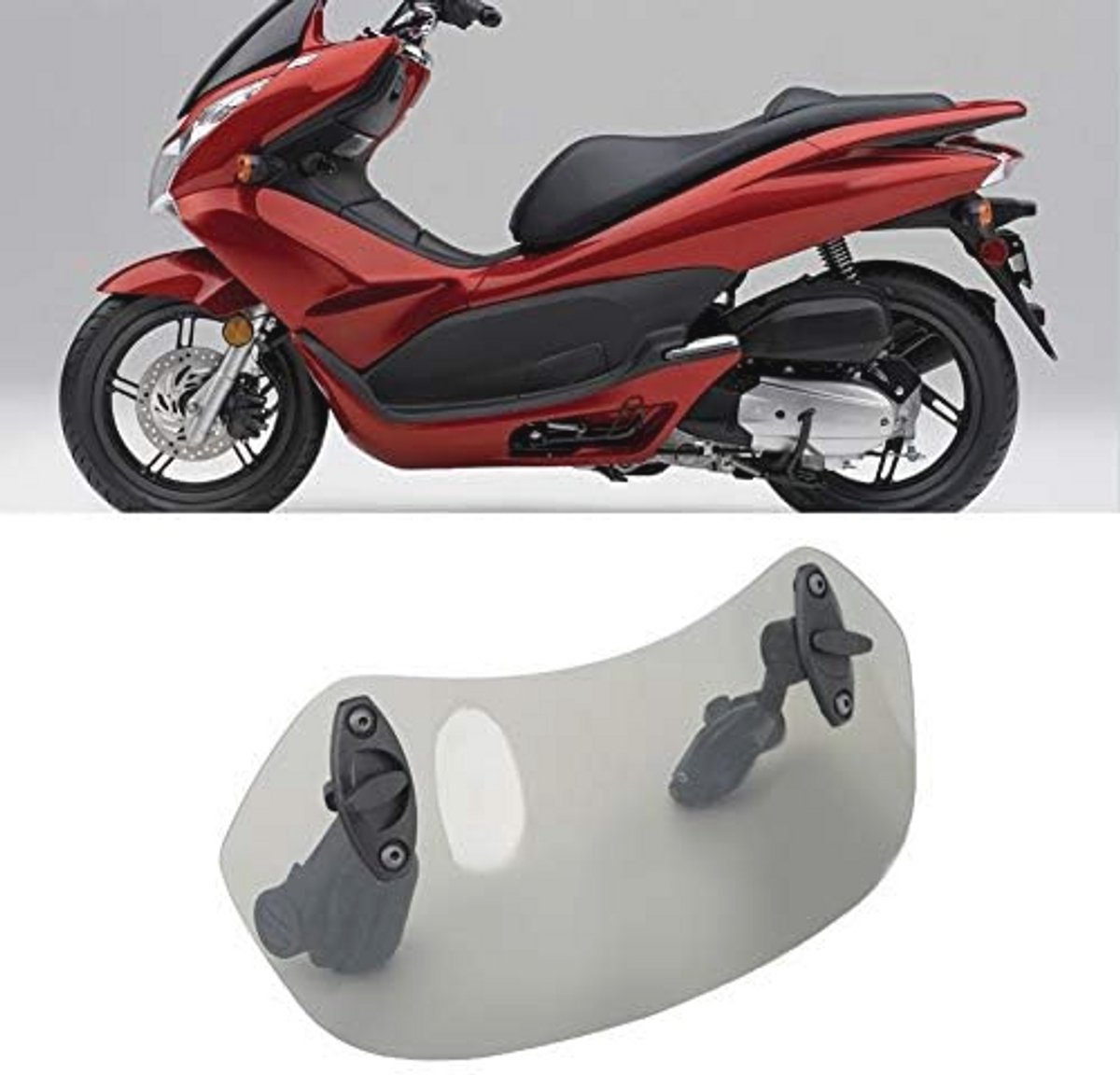 Verstelbare Clip-on Motorfietsruit voor Algemene Motoren