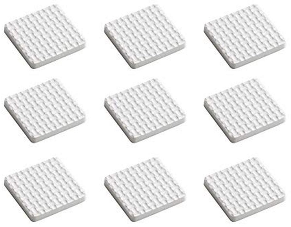 Zelfklevende Meubelpads - Schokdempend en Geluiddempend - Vloervriendelijke EVA-pads 28 x 28 mm (9 Stuks) Wit